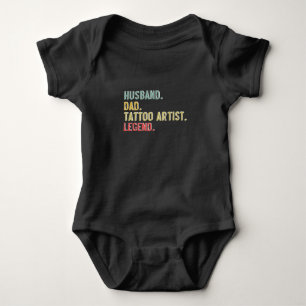 Ehemann Vater Tätowierer Legende Männer Vintage Baby Strampler