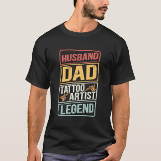 Ehemann Vater Tattoo Legende Vatertag T-Shirt