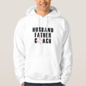 Ehemann Vater Trainer Baseball-Vater-Zitat Hoodie (Vorderseite)