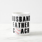 Ehemann Vater Trainer Baseball-Vater-Zitat Kaffeetasse (Mittel)