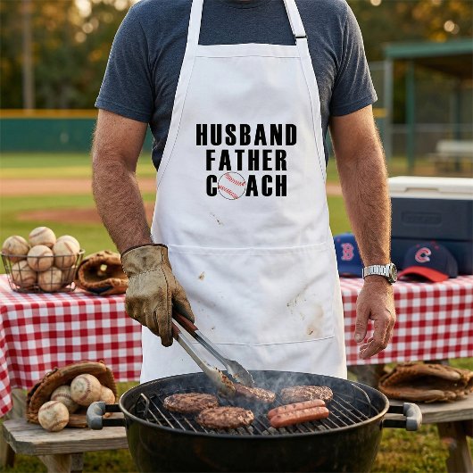 Ehemann Vater Trainer Baseball-Vater-Zitat Schürze