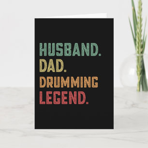 Ehemann Vater Trommellegende Drummer Karte