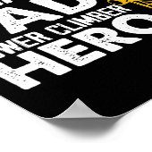 Ehemann Vater Turm Kletterer Held Vertikal Mobilfu Poster (Ecke)