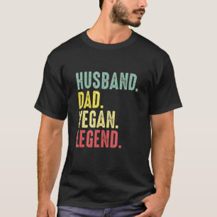 Ehemann Vater Vegan Legende Bester Vater Daddy Ehe T-Shirt