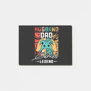 Ehemann Vater Videospiel Legende Post-it Klebezettel