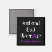 Ehemann Vater Warrior...Fibro Magnet (Vorderseite/Rückseite)
