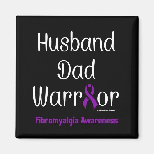 Ehemann Vater Warrior...Fibro Magnet (Vorne)