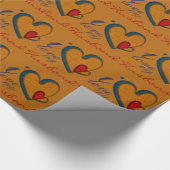 Ehemann-Verpackungspapiere - i-Liebe Sie Geschenkpapier (Ecke)