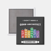 Ehemann von Funny Architecture Magnet (Vorderseite/Rückseite)