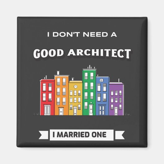 Ehemann von Funny Architecture Magnet (Vorne)