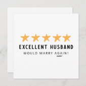 Ehemann würde von der Ehefrau wieder heiraten Ankündigung (Vorne/Hinten)