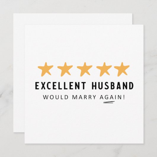 Ehemann würde von der Ehefrau wieder heiraten Ankündigung (Vorne/Hinten)