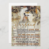 Ehemann zu meinem Ehemann I Liebe You Dankeskarte (Vorne/Hinten)