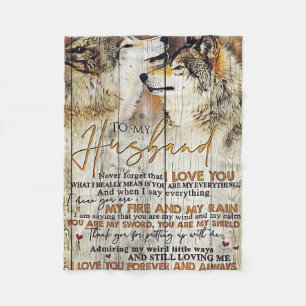 Ehemann zu meinem Ehemann I Liebe You Fleecedecke