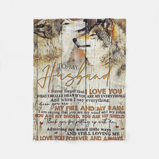 Ehemann zu meinem Ehemann I Liebe You Fleecedecke