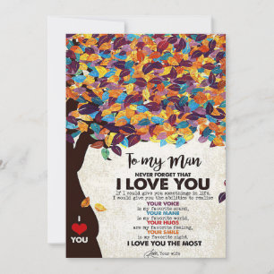 Ehemann zu meinem Mann I Liebe Ehemann Dankeskarte