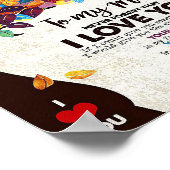 Ehemann zu meinem Mann I Liebe Ehemann Poster (Ecke)