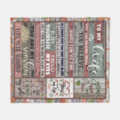 Ehemann zur Ehefrau Liebe von Ehemann Fleece Blank (Vorderseite (Horizontal))