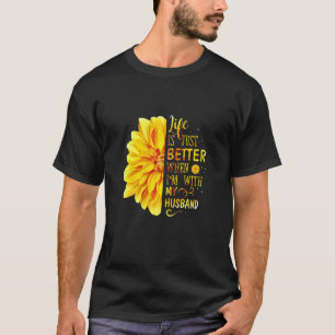 Ehemänner aus der Ehefrau Liebe Ehegatte Sunfl T-Shirt