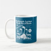 Ehemänner gegen Buchfreunde Buchillustration Kaffeetasse (Links)