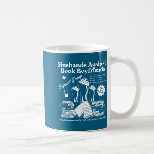 Ehemänner gegen Buchfreunde Buchillustration Kaffeetasse (Rechts)