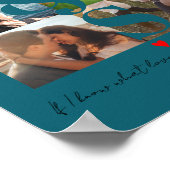 Ehemänner Geschenke Neu verheiratetes Paar Foto Co Poster (Ecke)