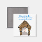 Ehemänner im Dog House Magnet (Vorderseite/Rückseite)