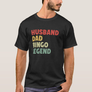 Ehemänner Vater Bingo Legend Vater's Day Funny Bin T-Shirt