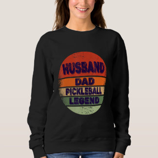 Ehemänner Vater Legend Pickleball Vintager Vater Sweatshirt