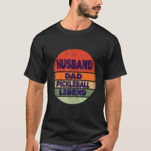 Ehemänner Vater Legend Pickleball Vintager Vater T-Shirt