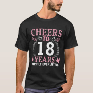 Ehemännische Ehefrau jubelt, bis 18 Jahre glücklic T-Shirt