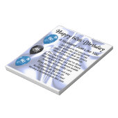 Ehemännisches Gedicht - 60. Geburtstag Notizblock (Rotiert)