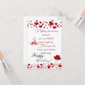 Ehemanns Geburtstag Karte (Vorderseite/Rückseite Beispiel)