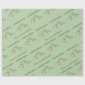 Ehemannverpackungspapier, bearbeitbarer Geburtstag Geschenkpapier (Flach)