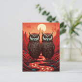 Ehepaar auf den Bergen Postkarte (Stehend Vorderseite)