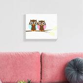 Ehepaar auf Zweig Leinwanddruck (Insitu (Wohnzimmer))