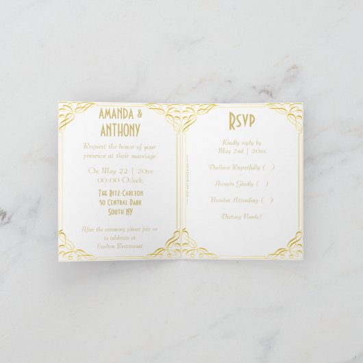 Ehepaar Einladung (Innenseite)