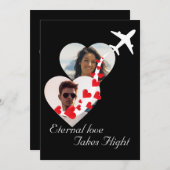 Ehepaar Ewige Liebe, Foto, Romantik, Hochzeit Einladung (Vorne/Hinten)