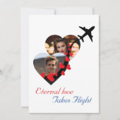 Ehepaar Ewige Liebe, Foto, Romantik, Hochzeit Einladung (Vorderseite)