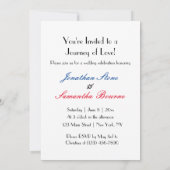 Ehepaar Ewige Liebe, Foto, Romantik, Hochzeit Einladung (Rückseite)