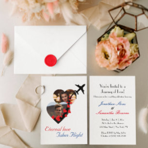 Ehepaar Ewige Liebe, Foto, Romantik, Hochzeit Einladung