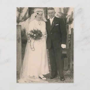 Ehepaar Fake-Hintergrundekarte Postkarte