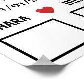 Ehepaar-Fingerabdruck Poster (Ecke)