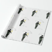 Ehepaar Hochzeit Gerade verheiratet chic Wrapping Geschenkpapier (Ungerollt)