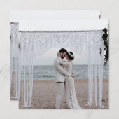 Ehepaar Hochzeit Liebe Romantische Familie Einladung (Vorne/Hinten)