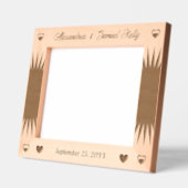 Ehepaar Hochzeit und Jubiläum Script Wooden Geätzte Rahmen (Links)