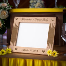 Ehepaar Hochzeit und Jubiläum Script Wooden