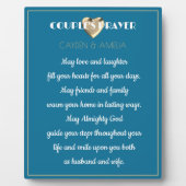 Ehepaar-Hochzeitsgeschenk Fotoplatte (Vorderseite)