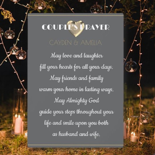 Ehepaar-Hochzeitsgeschenk Fotoplatte