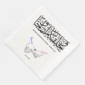 Ehepaar Holding Hands Islamische Hochzeit Serviette (Ecke)